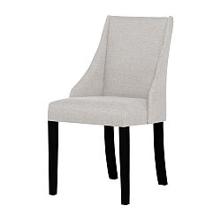 Krémová stolička s čiernymi nohami Ted Lapidus Maison Absolu