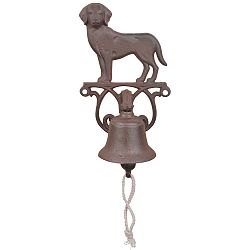 Liatinový zvonček s motívom psa Esschert Design