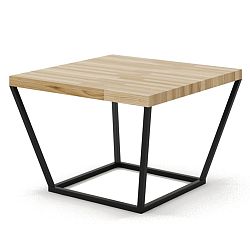 Malý konferenčný stôl z dubového dreva s čiernou podnožou Absynth Noi