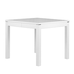 Matný biely rozkladací jedálenský stôl Durbas Style Eric, dĺžka až 225 cm
