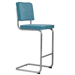 Modrá barová stolička Zuiver Ridge Rib
