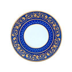 Modro-biely porcelánový tanier Vivas Royal, Ø 28 cm