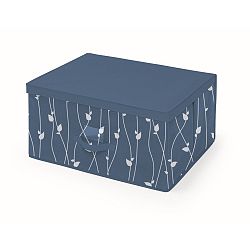 Modrý úložný box Cosatto Leaves, šírka 60 cm
