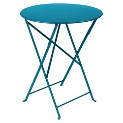 Modrý záhradný stolík Fermob Bistro, Ø 60 cm