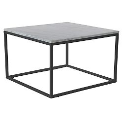 Mramorový konferenčný stolík s čiernou konštrukciou RGE Accent, 75 x 75 cm