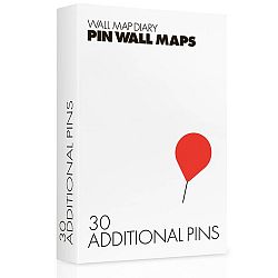 Náhradné špendlíky pre Pin World mapy, 30 ks