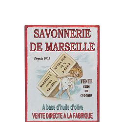 Nástenná ceduľa Antic Line De Marseille, 25 x 33 cm