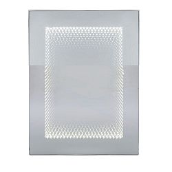 Nástenné zrkadlo s LED osvetlením Kare Design Infinity, 60 x 80 cm
