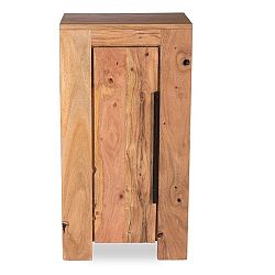 Nízka kúpeľňová skrinka z akáciového dreva Woodking Wellington