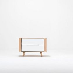 Nočný stolík z dubového dreva Gazzda Ena One, 60 x 42 x 40 cm