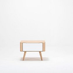 Nočný stolík z dubového dreva Gazzda Ena Two, 55 x 42 x 40 cm