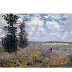 Obraz Claude Monet - Poppy Fields near Argenteuil, 40x30 cm