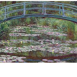 Obraz Claude Monet - The Japanese Footbridge, 50 × 40 cm