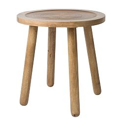 Odkladací stolík z mangového dreva Zuiver Dendron, Ø 43 cm
