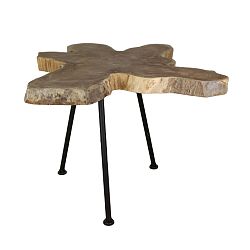 Odkladací stolík z teakového dreva HSM Collection Tribe, 40 x 40 cm