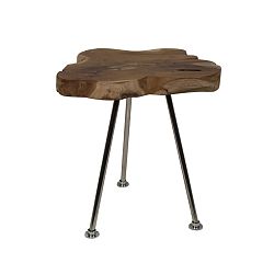Odkladací stolík z teakového dreva HSM Collection Tribe, 40 x 55 cm