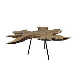 Odkladací stolík z teakového dreva HSM Collection Tribe, 45 x 80 cm
