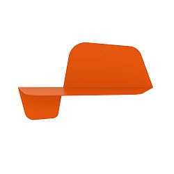 Oranžová nástenná polica MEME Design Flap, dĺžka 60 cm