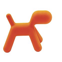 Oranžová stolička Magis Puppy, dĺžka 70 cm