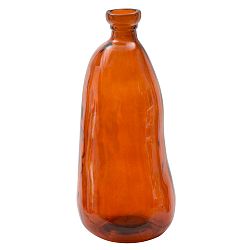 Oranžová váza z recyklovaného skla Mauro Ferretti Put, výška 51 cm