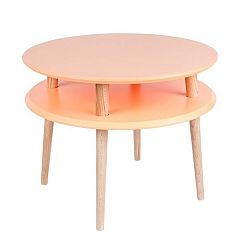 Oranžový konferenčný stolík Ragaba UFO, Ø 57 cm