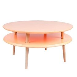 Oranžový konferenčný stolík Ragaba UFO, Ø 70 cm