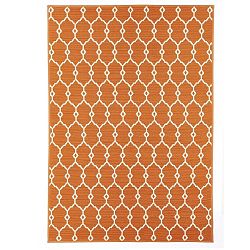 Oranžový vysokoodolný koberec Webtappeti Trellis, 160 x 230 cm