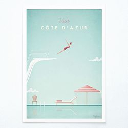 Plagát Travelposter Côte d'Azur, A3