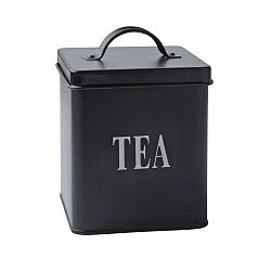 Plechová dóza Tea Black, 14x11,5 cm