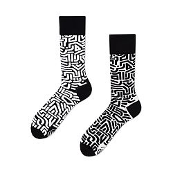 Ponožky Many Mornings Black Maze, veľ. 35/38