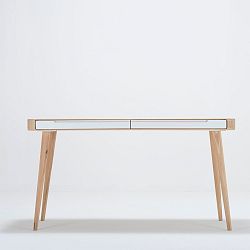Pracovný stôl z dubového dreva Gazzda Ena, 140 x 60 x 75 cm