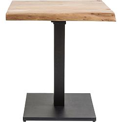 Príručný stolík s doskou z akáciového dreva Kare Design Pure, 70 × 70 cm