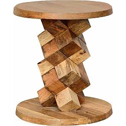 Príručný stolík z mangového dreva Støraa Ashland, Ø 40 cm