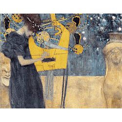 Reprodukcia obrazu Gustav Klimt - Music, 90 x 70 cm