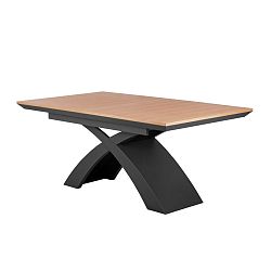 Rozkladací jedálenský stôl s prírodnou doskou Durbas Style Galaxy, 160 x 100 cm
