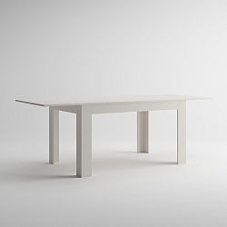 Rozkladací jedálenský stôl v dekore bielej borovice MobiliFiver Easy, dĺžka 140-220 cm