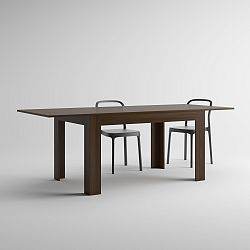 Rozkladací jedálenský stôl v dekore orecha MobiliFiver Easy, dĺžka 140-220 cm
