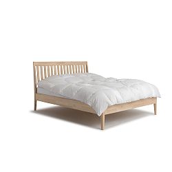 Ručne vyrábaná dvojlôžková posteľ z masívneho brezového dreva Kiteen Matinea, 160 x 200 cm
