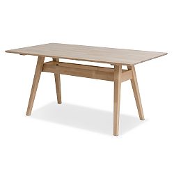 Ručne vyrobený jedálenský stôl z masívneho brezového dreva  Kiteen Notte, 75 x 140 cm