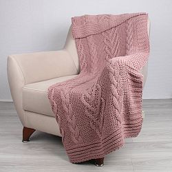 Ružová deka Tuti, 170 × 130 cm