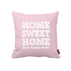 Ružovo-biely vankúš Homemania Home Pink, 43 × 43 cm