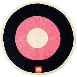 Ružovo-čierny koberec Done by Deer, ⌀ 113 cm