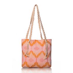 Ružovo-oranžová taška Homedebleu Ripple, 50 × 40 cm