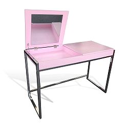 Ružový detský písací stôl SOB Schmink