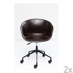 Sada 2 kancelárskych stoličiek Kare Design Lounge