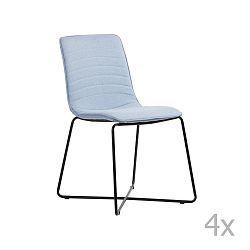Sada 2 modrých stoličiek Design Twist Ibiza