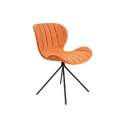 Sada 2 oranžových stoličiek Zuiver OMG Velvet