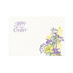 Sada 2 prestieraní Apolena Happy Easter Field Flowers, 33 × 45 cm
