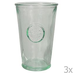 Sada 3 pohárov z recyklovaného skla Ego Dekor Authentic, 300 ml