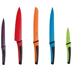 Sada 5 farebných nožov z antikoro ocele Renberg Flash
